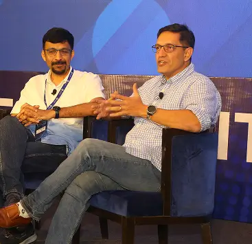 Professionals talking
